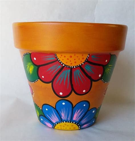 simple easy flower pot painting ideas craft home ideas decorated