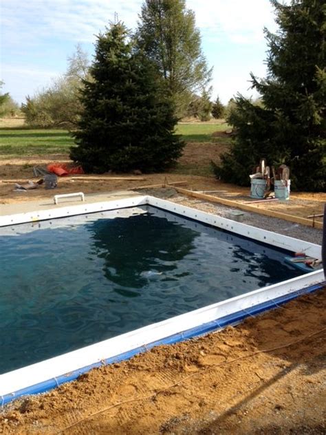 setting   cantilever forms   pool fiberglass pools pool