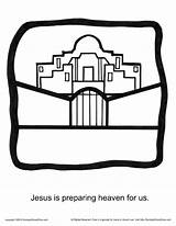 Heaven Preparing Sundayschoolzone Unfolding Revelation Biblical Summarized sketch template