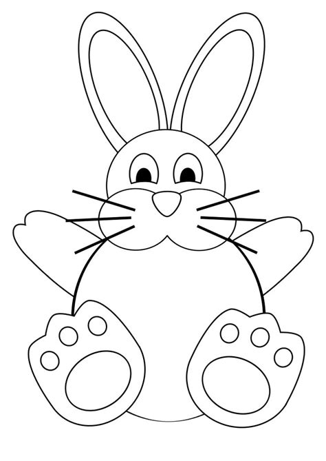 printable bunny rabbit template bunny template  bored toddler