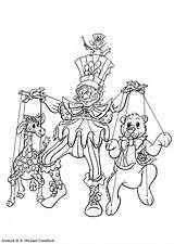 Teatro Marionetten Malvorlage Marionnette Coloriage Burattini Titeres Poppenkast Kleurplaat Puppet Puppets Ausmalbilder Stampare Imprimir Kleurplaten sketch template