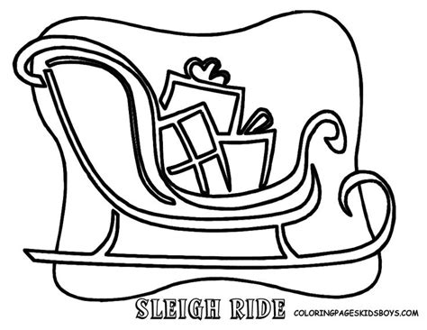sleigh christmas coloring pages christmas colors sleigh ride