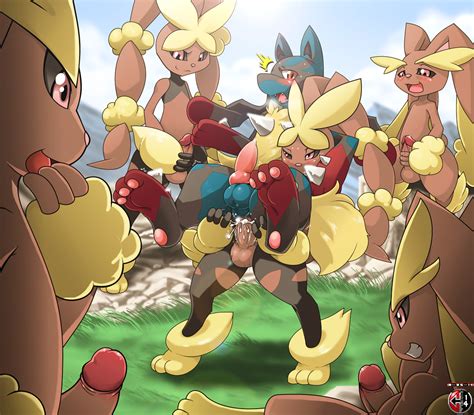 Generic Mega Lucario And Lopunny Porn By Kivwolf