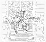 Coloring Loki sketch template