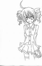 Teto Kasane Lineart Coloring Pages Deviantart Template sketch template