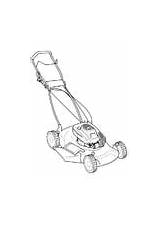 Coloring Lawn Mower Pulley sketch template