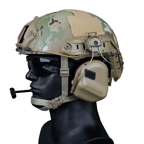 tactical helmet headset  fast helmet rail adapter peltor comtac headset outdoor shooting