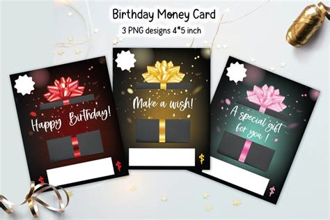 happy birthday money card money card png designs