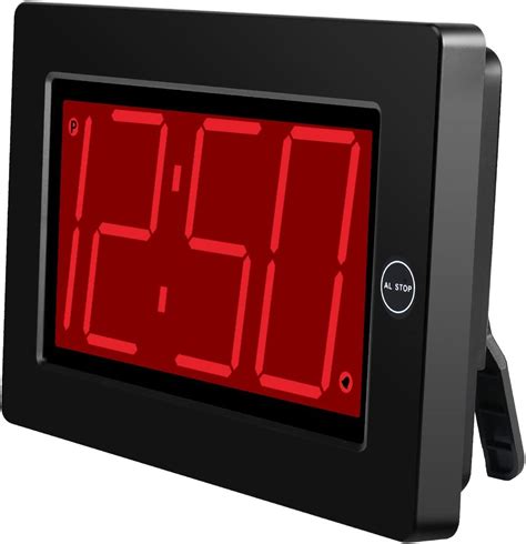 timegyro led digital wall clock   large display battery powered alarm clock  bedroom