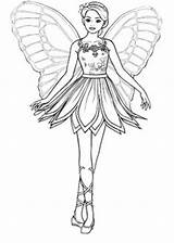 Fairy Coloring Pages Queen Beautiful Mariposa Kids sketch template