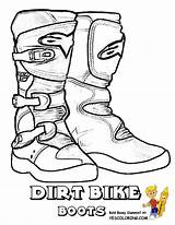 Coloring Pages Dirt Bike Boots Kids Helmet Rider Motocross Color Sheets Rough Drawing Colouring Popular Motorcycle Printable Draw Getcolorings Choose sketch template