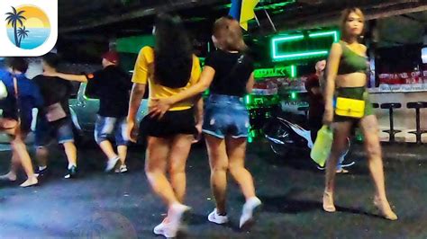 walking street ladies 4k pattaya nightlife youtube