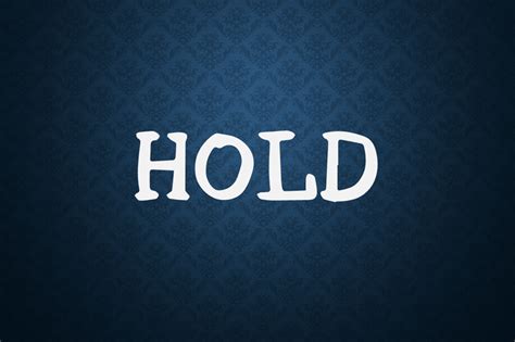 hold font