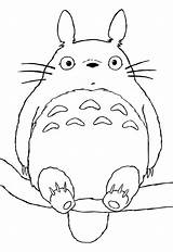 Coloring Totoro Deviantart Pages Anime Sheets sketch template
