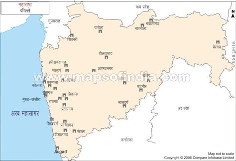 maharashtra forts map map travel  tourism tourist places