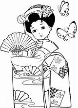 Japonesas Bonecas Kimonos Maravilhosas Japonesa Gueixas Colouring Livro Menininhas Menina Pra Garotas Nil Asiatique Compartilhe Stitches Quilts Coloringp Riscos Imagens sketch template