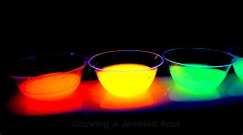 glowing rainbow water