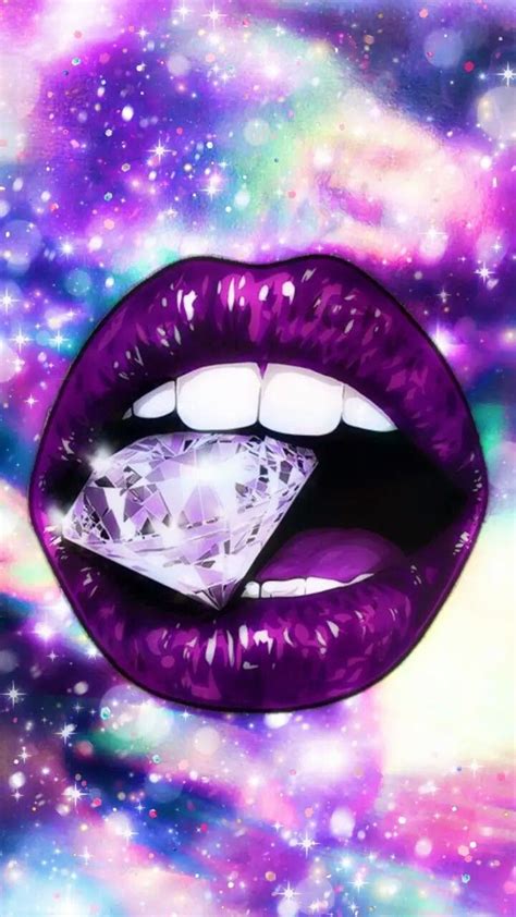 Diamond Lips Diamond Wallpaper Iphone Diamond Wallpaper