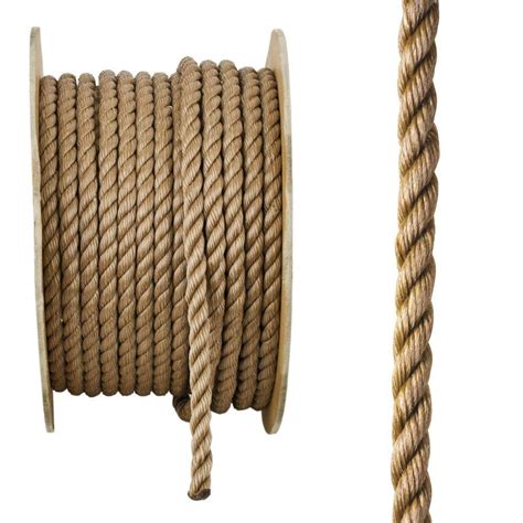 everbilt     ft brown twisted polypropylene rope