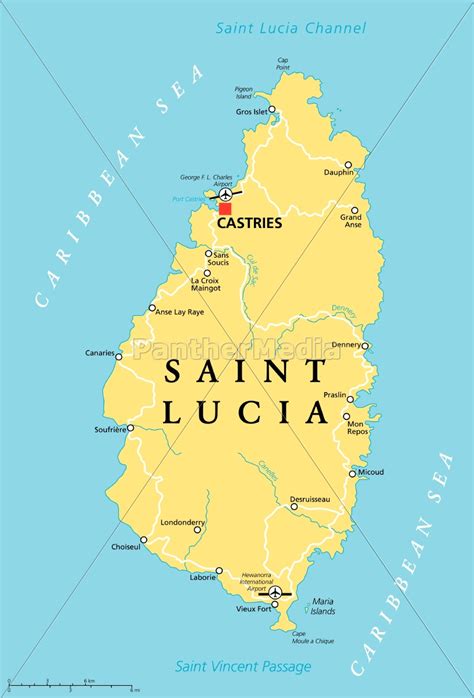 Castries St Lucia Map