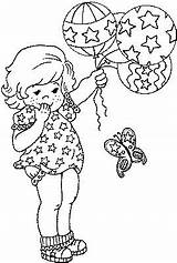 Coloring Pages Kids Balloons Baby Butterfly Disney 2010 sketch template