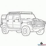 Hummer Colorat Camion Masini Planse Monstruo Masina Vehículos Coloriages H2 Colorier Coche Ko sketch template