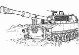 Coloring Pages Tanks Army sketch template