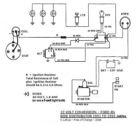 ford   cylinder tractor wiring diagram uploadled
