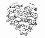 Minions Coloriage Minion Coeur Forme Colorier Coloriages Despicable Animé Colorare Moche Mechant Ils Enregistrée Adulte Enfant Gratuits Archivioclerici Disegno Stampa sketch template