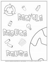 Reduce Reuse Planerium sketch template