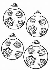 Bolas Decorar Navidad Navideños Recortar Colorearimagenes sketch template