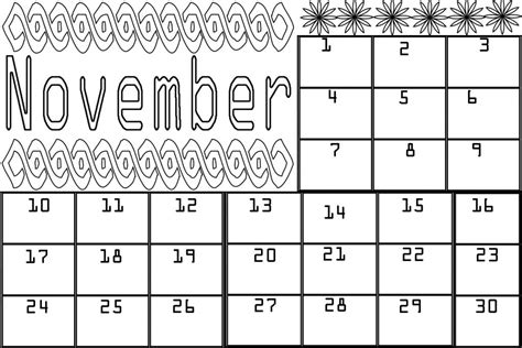 november coloring pages  preschoolers  coloring pages