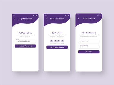 Forget Password Mobile App Ui Ux Design By Masum Ahmed On Dribbble