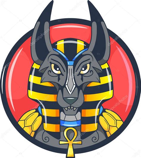 Egyptian God Anubis Vector Picture — Stock Vector © Fargon