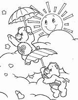 Coloring Pages Care Sunny Umbrella Bears Flying Bear Colouring Color Printable Kids Print Sheets Drawing Getcolorings Choose Board Line sketch template