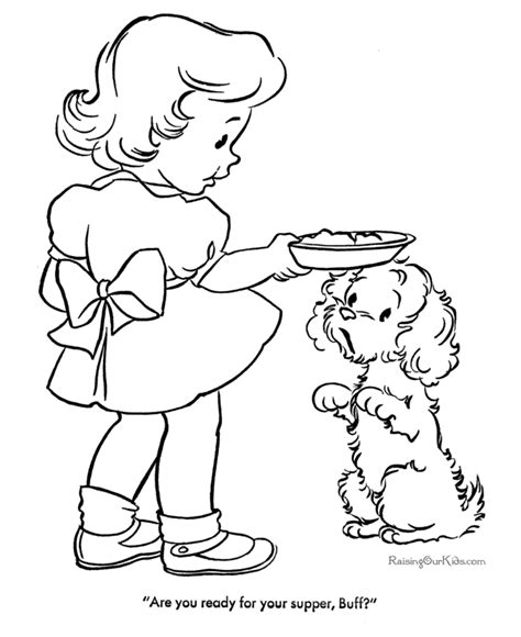 printable coloring pictures puppy