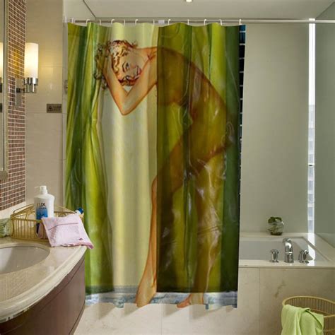 Pin Up Girl Dryer Sexy Shower Curtain Americanteeshop