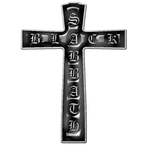Black Sabbath Cross Metal Pin Badge Hmol New