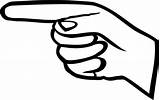 Finger Pointer Clipart sketch template