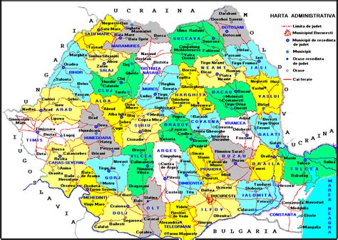 harta administrativa  romaniei profu de geogra romania map map romania
