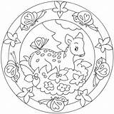 Waldtiere Malvorlagen Mandalas Fruhling Zauberhafte Fur sketch template