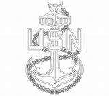 Petty Officer Rank Insignia Dxf sketch template