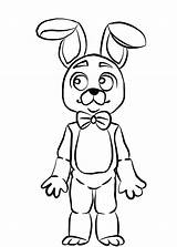 Coloring Bonnie Pages Toy Chica Fnaf Nights Five Freddys Trending Days Last sketch template