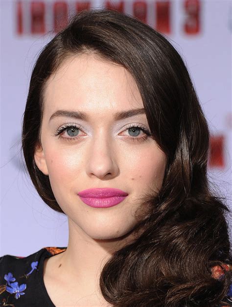 kat dennings makeup    red lipstick beautygeeks