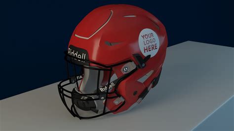 riddell speedflex helmet  model cgtrader