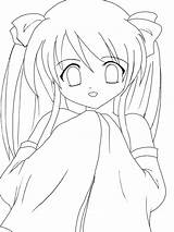 Anime Girl School Coloring Pages Sheets Getcolorings sketch template