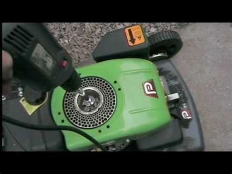 electric start lawnmower youtube