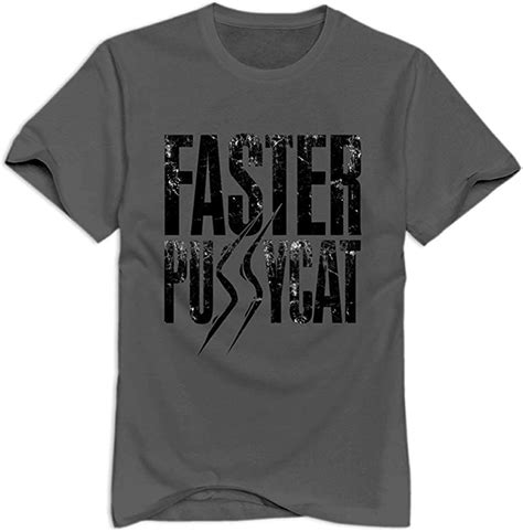 Faster Pussycat Logo Short Sleeve T Shirt For Man New T Shirts Amazon