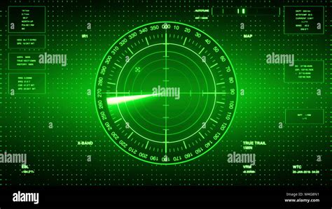 sonar screen  submarines  ships radar sonar  object  map futuristic hud navigation