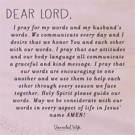 prayer  words